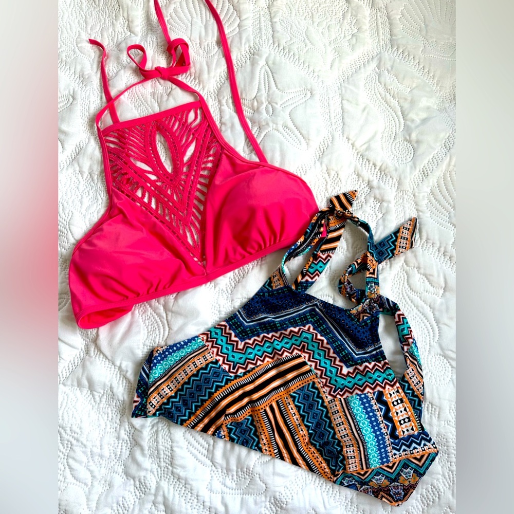 Swim Bundle! Boho Halter Express swim tops size M